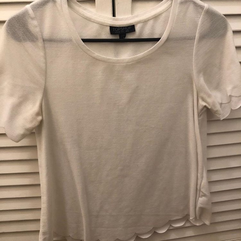 Top shop white blouse